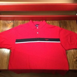 Nautica Golf Short Sleeve Button Polo Shirt Size L